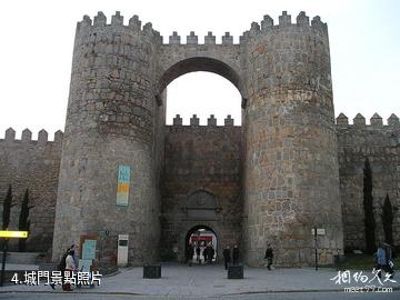 西班牙阿維拉古城-城門照片