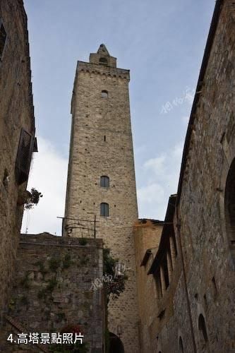 義大利聖吉米尼亞諾古城-高塔照片