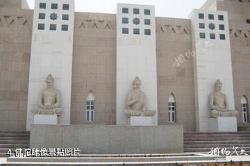 新疆若羌樓蘭博物館-佛陀雕像照片