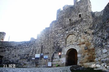 阿尔巴尼亚培拉特古城-城堡照片
