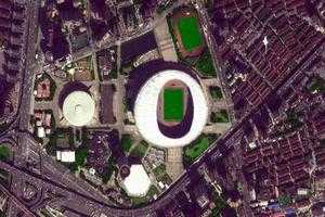 上海八萬人體育場旅遊地圖_上海八萬人體育場衛星地圖_上海八萬人體育場景區地圖