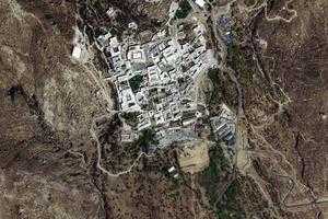 西藏拉萨哲蚌寺旅游地图_西藏拉萨哲蚌寺卫星地图_西藏拉萨哲蚌寺景区地图