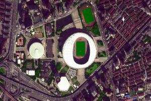 上海八万人体育场旅游地图