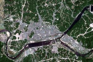 安东市卫星地图-韩国光州市庆尚北道安东市中文版地图浏览-安东旅游地图