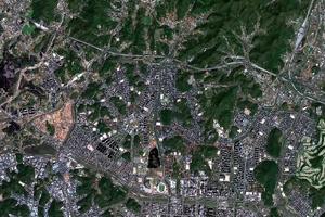 安山市衛星地圖-韓國光州市京畿道安山市中文版地圖瀏覽-安山旅遊地圖