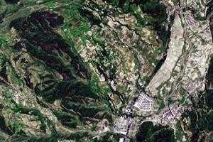 拉达乡卫星地图-四川省凉山彝族自治州布拖县拉达乡、村地图浏览
