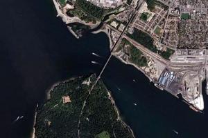 溫哥華獅門大橋旅遊地圖_溫哥華獅門大橋衛星地圖_溫哥華獅門大橋景區地圖