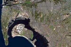 聖迭戈市衛星地圖-美國加利福尼亞州聖迭戈市中文版地圖瀏覽-聖迭戈旅遊地圖