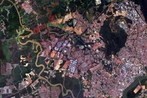 关丹市卫星地图-马来西亚彭亨州关丹市中文版地图浏览-关丹旅游地图