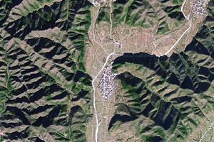 东辛撞村卫星地图-北京市平谷区大华山镇小峪子村地图浏览