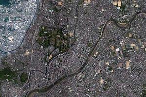 日本熊本城旅游地图_日本熊本城卫星地图_日本熊本城景区地图