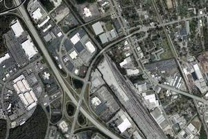北查爾斯頓市衛星地圖-美國南卡羅來納州北查爾斯頓市中文版地圖瀏覽-北查爾斯頓旅遊地圖