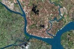 仰光市卫星地图-缅甸仰光市中文版地图浏览-仰光旅游地图