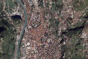 特倫托市衛星地圖-義大利特倫托市中文版地圖瀏覽-特倫托旅遊地圖