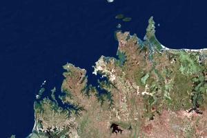 北領地衛星地圖-澳大利亞悉尼市中文版地圖瀏覽-北領地旅遊地圖