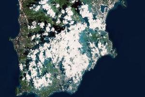 苏梅岛卫星地图-泰国素叻市苏梅岛中文版地图浏览-苏梅旅游地图