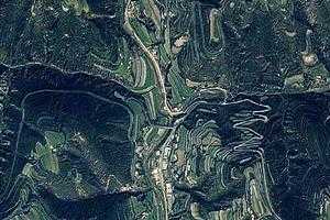 王咀子乡卫星地图-甘肃省庆阳市华池县乔河乡、村地图浏览
