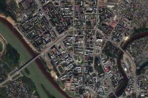 鄂木斯克市衛星地圖-俄羅斯鄂木斯克市中文版地圖瀏覽-鄂木斯克旅遊地圖
