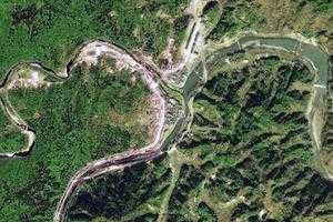 漫水河镇卫星地图-安徽省六安市霍山县上土市镇、村地图浏览