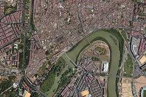 科爾多瓦市衛星地圖-西班牙科爾多瓦市中文版地圖瀏覽-科爾多瓦旅遊地圖