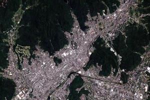 山口市衛星地圖-日本山口市中文版地圖瀏覽-山口旅遊地圖