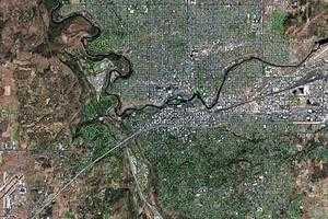 斯波坎市卫星地图-美国华盛顿州斯波坎市中文版地图浏览-斯波坎旅游地图