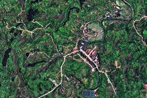 黄家乡卫星地图-四川省达州市大竹县白塔街道、村地图浏览