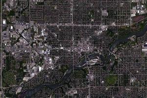 阿普尓顿市卫星地图-美国威斯康星州阿普尓顿市中文版地图浏览-阿普尓顿旅游地图