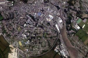 特魯羅市衛星地圖-英國英格蘭特魯羅市中文版地圖瀏覽-特魯羅旅遊地圖