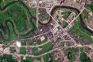 安居镇卫星地图-四川省遂宁市安居区柔刚街道、村地图浏览