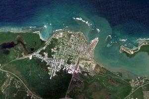 特里洛尼区(法尔茅斯市)卫星地图-牙买加特里洛尼区(法尔茅斯市)中文版地图浏览-特里洛尼旅游地图