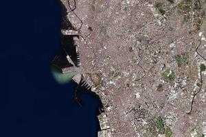 馬尼拉市(首都)衛星地圖-菲律賓馬尼拉市(首都)中文版地圖瀏覽-馬尼拉旅遊地圖
