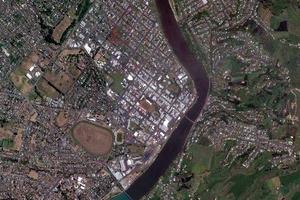 旺加努伊市衛星地圖-紐西蘭旺加努伊市中文版地圖瀏覽-旺加努伊旅遊地圖
