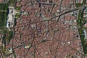 西班牙馬德里市旅遊地圖_西班牙馬德里市衛星地圖_西班牙馬德里市景區地圖