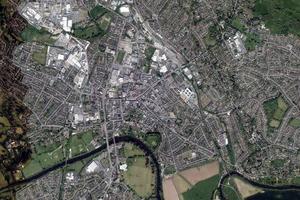 赫里福德市卫星地图-英国英格兰赫里福德市中文版地图浏览-赫里福德旅游地图