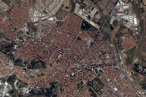 屈塔希亞市衛星地圖-土耳其屈塔希亞市中文版地圖瀏覽-屈塔希亞旅遊地圖