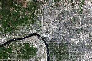 塔爾薩市衛星地圖-美國俄克拉荷馬州塔爾薩市中文版地圖瀏覽-塔爾薩旅遊地圖