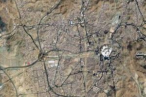 麥加市衛星地圖-沙烏地阿拉伯麥加市中文版地圖瀏覽-麥加旅遊地圖