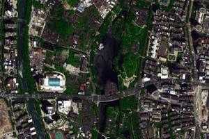 月湖卫星地图-浙江省宁波市海曙区石街道地图浏览
