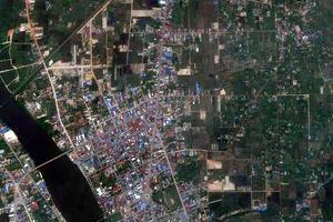 貢布市衛星地圖-柬埔寨貢布市中文版地圖瀏覽-貢布旅遊地圖
