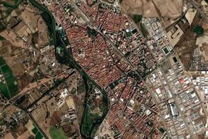 帕倫西亞市衛星地圖-西班牙帕倫西亞市中文版地圖瀏覽-帕倫西亞旅遊地圖