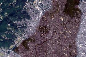 熊本市衛星地圖-日本熊本市中文版地圖瀏覽-熊本旅遊地圖