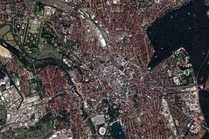 汉诺威市卫星地图-德国汉诺威市中文版地图浏览-汉诺威旅游地图