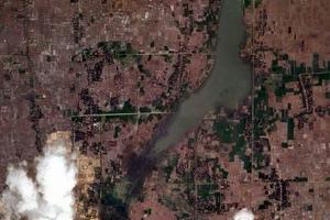 茶膠市衛星地圖-柬埔寨茶膠市中文版地圖瀏覽-茶膠旅遊地圖
