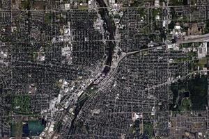 奧羅拉市衛星地圖-美國伊利諾斯州奧羅拉市中文版地圖瀏覽-奧羅拉旅遊地圖