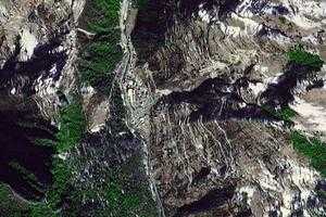 大藏乡卫星地图-四川省阿坝藏族羌族自治州马尔康市大藏乡、村地图浏览