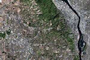 波特兰市卫星地图-美国俄勒冈州波特兰市中文版地图浏览-波特兰旅游地图