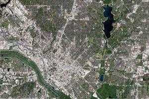 达拉斯卫星地图-美国俄勒冈州达拉斯中文版地图浏览-达拉斯旅游地图