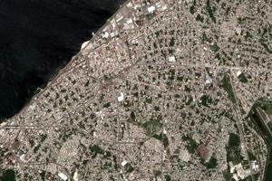 坎佩切市卫星地图-墨西哥坎佩切市中文版地图浏览-坎佩切旅游地图