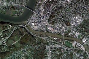 帕克斯堡市衛星地圖-美國西佛吉尼亞州帕克斯堡市中文版地圖瀏覽-帕克斯堡旅遊地圖